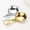 Gold, variant on Short Handle Stainless Steel Spoon Plated Gold Dessert Soup Scoop Rust Proof Tableware For Home Kitchen Party Dining Bar Use