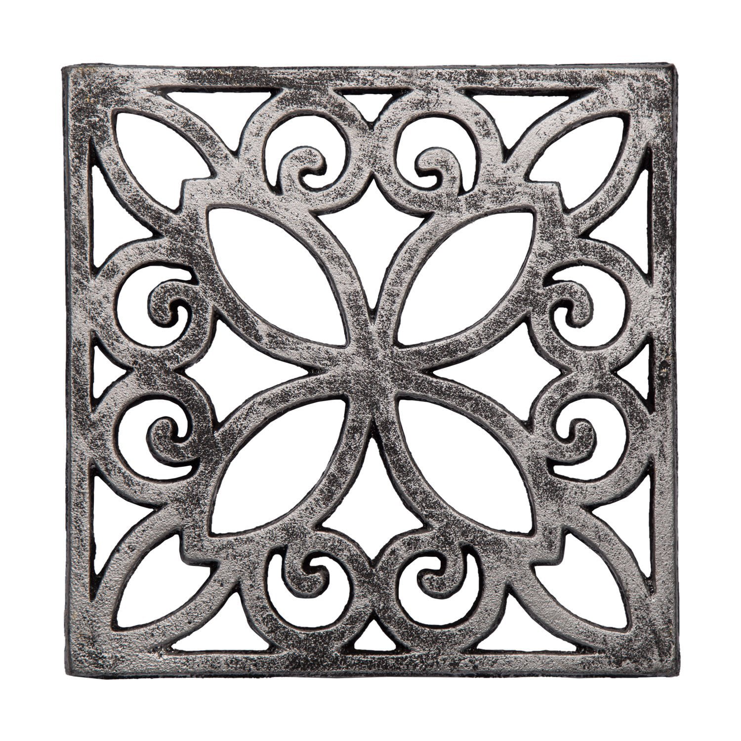 Red Cast Iron Trivet Metal Square Trivet For Kitchen Table Countertop Dining Table