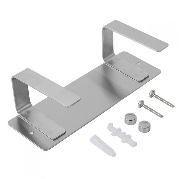 Estante organizador de almacenamiento de cocina de acero inoxidable para tapas de ollas y sartenes individuales, color plateado