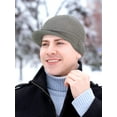 thumbnail image 7 of Zukuco Winter Men's Knit Cap with Brim Beanie Hat Warm Thick Hat for Outdoor, 7 of 7