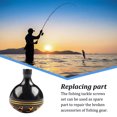 thumbnail image 3 of QualitChoice Fishing Reel Knob Bearing Fish Tackle for Spinning Wheel Metal Replacement Modification Repair Accessories for Learner Large 1Set, 3 of 6