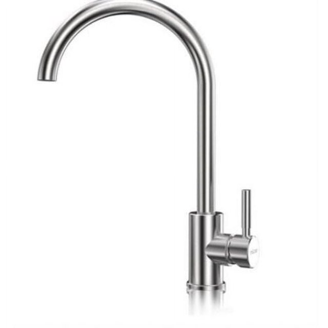 Grifo de cocina monomando de giro suave con cartucho de disco duradero, grifo mezclador monomando con acabado resistente a la corrosión para una elegancia atemporal