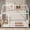 White, variant on Sailvan Twin Size House Floor Wooden Bed with Roof Frame,Safety Guardrails
