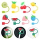 thumbnail image 3 of 8 tapas de silicona con forma de fruta para pajitas, reutilizables, de 10 mm, ideales para decorar oficinas, hogares, viajes y fiestas., 3 of 3