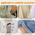 thumbnail image 2 of Multi-Function Magnetic Clothing Clips, 4 Pack Powerful Hijab Magnets with Chain, Multi-Purpose Magnetic Pinless Brooch, for Cardigan, Cuff Hem (Rose Red), 2 of 7
