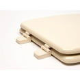 thumbnail image 4 of 1Q1E9-01 Styled for Eljer New Emblem Square Front Design Toilet Seat with Vari-Adjust Lok-Down Heavy Duty Hinge, Elongated, Bone, 4 of 10