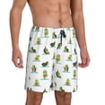 thumbnail image 2 of Naloa Cute Avocado Yoga Men's Short Pajama Pants, Lounge Comfort Shorts with Elasticized Waistband and Side Pockets - XX-Large, 2 of 9