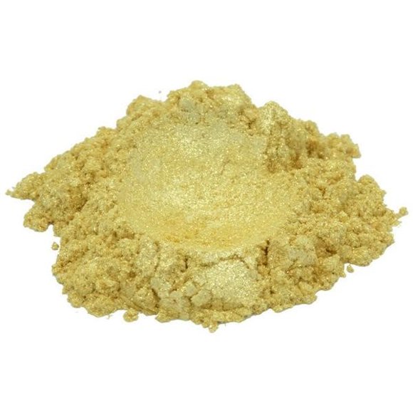 Gleaming gold yellow luxury mica colorant pigment powder cosmetic grade 4 oz