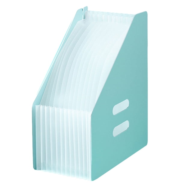 Desiderio 1 carpeta vertical para órganos, carpeta portátil de múltiples capas, bolsa de almacenamiento de papel para estudiantes de 13 celdas, bolsa grande, verde