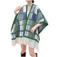 thumbnail image 5 of Karight Women's Shawl Wrap Poncho Cape Cardigan Sweater Open Front for Fall Winter Spring, 5 of 6