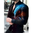 thumbnail image 1 of Camisa Casual De Manga Larga Con Estampado Animal, 1 of 6