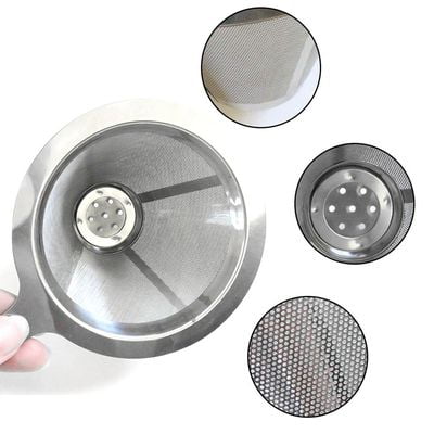 AkoaDa 2020 Stainless Steel Coffee Filter Pour Over Cone Coffee Dripper Tea Strainer