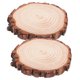 thumbnail image 5 of ColoMX 2 piezas de rodajas de madera natural sin terminar, de 18 a 20 cm, para manualidades, proyectos de bricolaje, centros de mesa y suministros de artesanía., 5 of 8