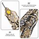 thumbnail image 3 of DEEPCRAFF Vintage De Encaje Dorado Para Fiestas Y Eventos Con, 3 of 6