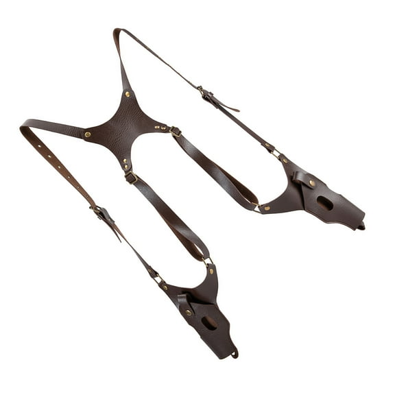 Ergonomic Vertical Forearm Holsters For Film Enthusiasts And Outdoor Travel PU Leather Retro Underarm Holsters Pouches