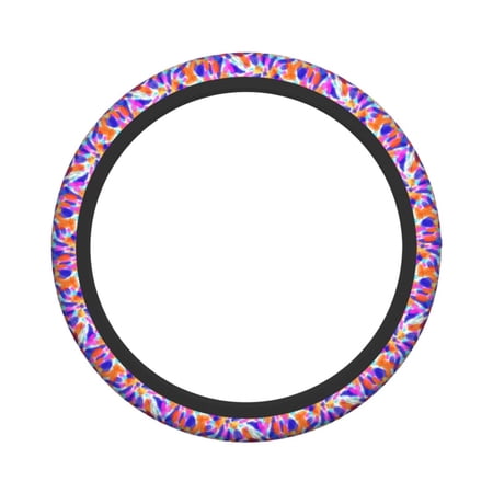 XMXY Car Steering Wheel Cover, Watercolor Petals Non-Slip Jeep Truck Universal Elastic Steering Wheel Protector 15 inch