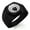 Black, variant on Stainless Steel Naito Samurai Crest Engraved Hexagon Crest Flat Top Biker Style Polished Ring