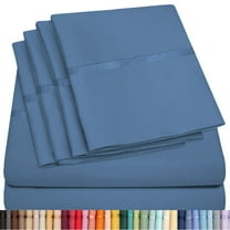 6 Piece Premium Bamboo Sheet Set, Deep Pockets, 45 Colors, 2200 Count, Sily Soft, by Lexington Elegance