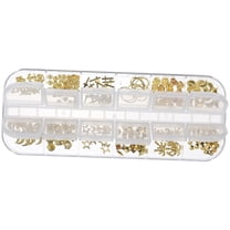 LEORX Golden Alloy Nail Art Decor for DIY Manicure Charm Suitable for Nail Stickers Jewelry and Crafts