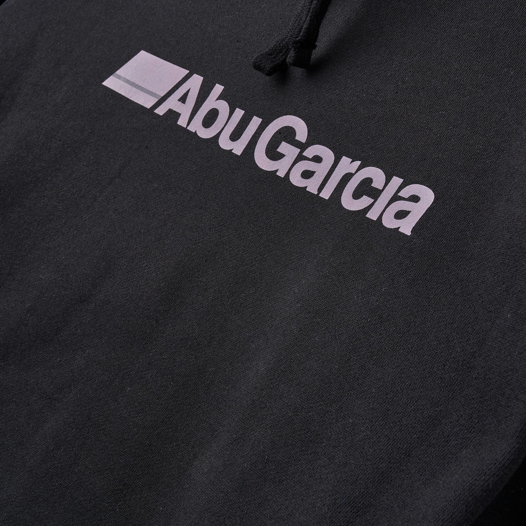 Abu Garcia Front Logo Fleece Pullover Hoodie, Black, Size XXL