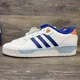 thumbnail image 5 of Adi - das Rivalry Shoes Men Size 11 Sneakers White Orange Blue Lace up Casual, 5 of 6