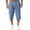 Blue, variant on Riforla Mens Solid Color Casual Pants Japanese Sports Slim Pants Feet Mens Casual Shorts Blue L