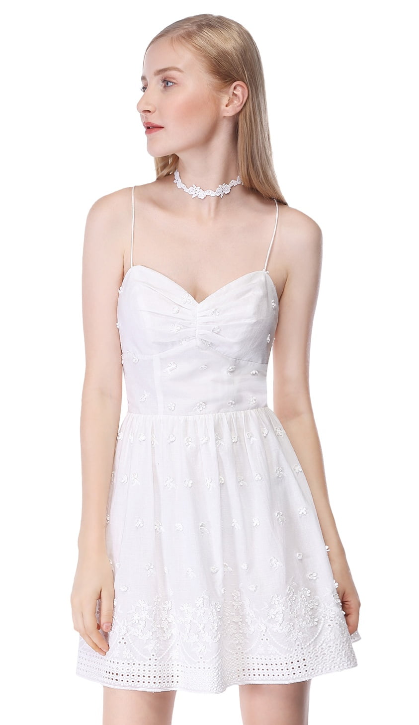 walmart women's white dresses