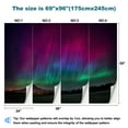 thumbnail image 3 of Peel and Stick Wallpaper Borealis Czech Republic Central Euroepe May 10 2024 Night red pink Modern Art Wall Mural Decor Self Adhesive and Removable 69in x 98in, 3 of 8