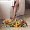 thumbnail image 4 of 1pc Colorful Birds on a Tree Absorbent Non-Slip Bathroom Thickened Flannel Rug Decor,Soft,Quick Drying,Suitable For Indoor/outdoor Use,Bathrooms,Bedrooms,Kitchens,Terrace,Laundry Rooms,16"x24", 4 of 9