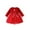 Red, variant on Odeerbi Infant Girls Christmas Velvet Tulle Dresses Spring Fall Cute Long Sleeve Cotton Dress Fashion Solid Color Casual Mesh Dress Infant Girls Clothes