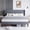 Deep Gray, variant on EastVita Twin Size Wingback Bed Frame- Elegant Vertical Stripe Velvet Upholstered Bed with 2 Storage Pockets- Sturdy Wood Slats- Easy Assembly- Grey- No Box Spring Needed