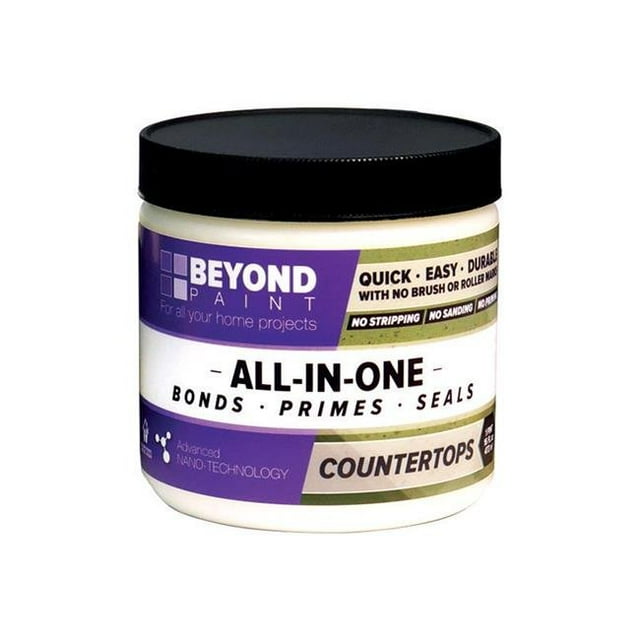 Beyond Paint 1631795 1 pint All-in-One Interior & Exterior Acrylic Countertop Paint - Ash
