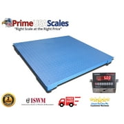 2,500 LB x .5 LB Optima NTEP 3' x 3' Floor, Pallet Scale With Indicator NEW !!