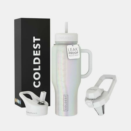 

36oz Tumbler | 100% Spill Proof Tumbler with Straw (3 Lids) - Stainless Steel Insulated Leakproof Tumblers for Women & Men - 40 oz Tumbler with Handle and Straw