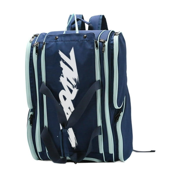 Bolsa de Pickleball, bolsa de paleta, bolso de mano, accesorios ajustables, mochila, bolsa de lona deportiva para senderismo, jugadores de Pickleball, Azul