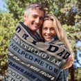 thumbnail image 2 of LHSHID Dad Blanket from Daughter/Son Birthday Gifts for Dad Dad Gifts Gifts for Dad Who Wants Nothing Father Gifts Best Dad Ever Gifts Dad Birthday Gift Ideas for Daddy 30"x40", 2 of 7