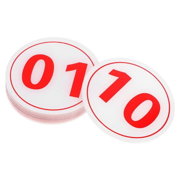 1 Set Adhesive Door Numbers Numbered Tags Round Plates Locker Numbers 01 to 10