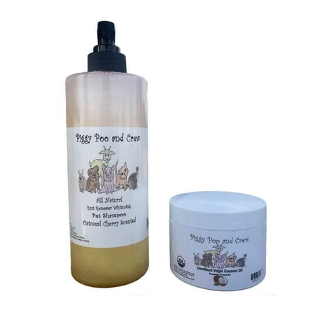 UPC: 0687368649210 | Piggy Poo and Crew Coconut Oil and All Natural Cherry Scented Whitening Pig Rust Shampoo Combo Pack