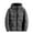 Grey, variant on Men's Winter Coat Jacket Heavy Duty Insulated Coat With Detachable Hood Extreme Cold Weather