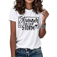 thumbnail image 6 of Ankishi Funny Tshirts for Women Stronger Than The Storm Fashion Casual T Shirt Summer Loose Fit Clothes for Travel Dating, 6 of 6