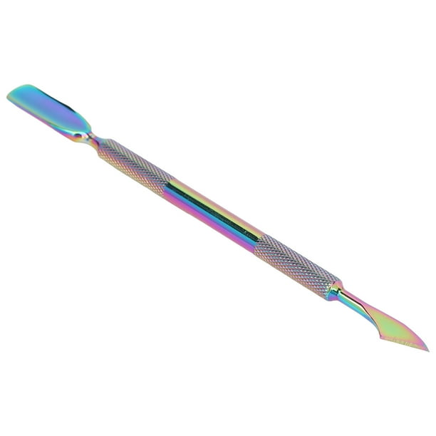 Empujador Removedor De Cutículas Para Manicura, Empujador Removedor De Cutículas De Acero Inoxidable De Doble Punta Resistente Para Niñas Para Principiantes En El Hogar