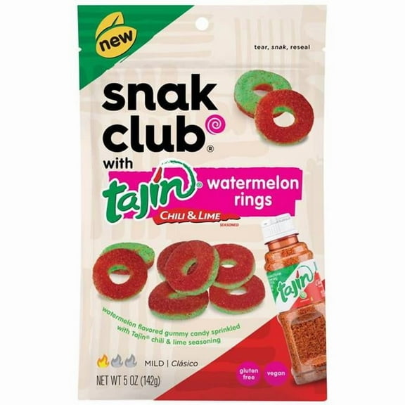5 oz Bagged Tajin Chili & Lime Watermelon Rings Candy - Pack of 6