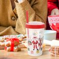 thumbnail image 3 of Holiday Time Christmas Santa "Ho Ho Ho" Plastic Tumbler with Straw, Red Glitter Lid, Partyware, 3 of 6