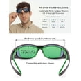 thumbnail image 5 of TINHAO Photochromic Polarized Fit Over Sunglasses UV400 Anti-Glare Over Prescription Glasses for Men Women Lightweight TR90 Wraparound Driving Fishing Cycling Eyewear - 4 Colors, 5 of 7