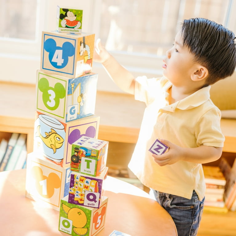 Melissa Doug Mickey Mouse ABC 123 Nesting Stacking Blocks