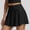 Black, variant on FASHOFT Tennis Skirt For Women Plain Colored Short Sports Skirt With Functional Pockets Anti Chafing For Tennis Running And Gym Wear Womens Athletic Skirts Black