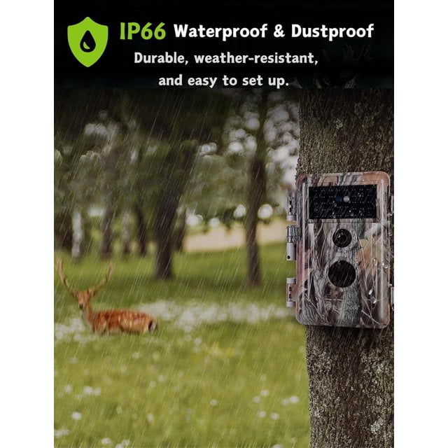 2-Pack BlazeVideo Game and Deer Trail Camera 64MP, 12960P H.264 MP4 No Glow Night Version for Wildlife Hunting Field Tree Scouting Cam for Outdoor Animal Tracking andIndoor Security Surveillance