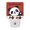 Red, variant on Welcome Text Night Light, Chinese Calligraphy Winking Panda Beige Background Plug in Night Lights with Dusk to Dawn Sensor, Energy Saving Beige LED Nightlight for Bedroom Bathroom, Auto On/Off