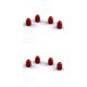 thumbnail image 1 of Riwesomey 4 Uds tapas de vástago de válvula de rueda componentes de repuesto accesorios de cubierta de componentes modificados ruedas de coche a prueba Rojo 2piezas Riwesomey CBP492960, 1 of 5