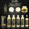 thumbnail image 2 of Pure Bath Gift Basket for Women! Spa Body Care Set in Honey Almond, 2 of 5
